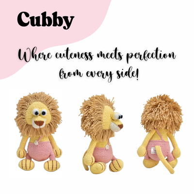 Playful Cubby Lion Doll – Soft, Handcrafted Crochet Companion