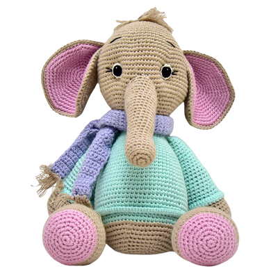 Handmade Crocheted Elephant Toy – Darcy the Perfect Gift
