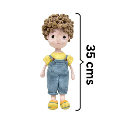 Charming Ethan – Crocheted Boy Doll Made with Love