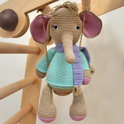Handmade Crocheted Elephant Toy – Darcy the Perfect Gift