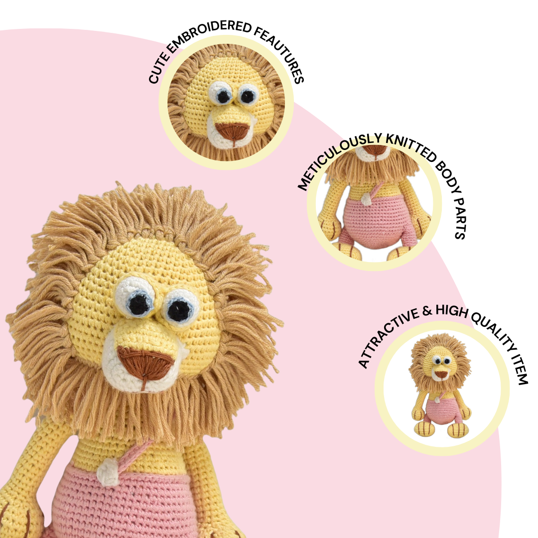 Playful Cubby Lion Doll – Soft, Handcrafted Crochet Companion