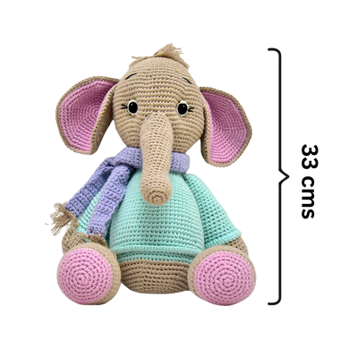 Handmade Crocheted Elephant Toy – Darcy the Perfect Gift