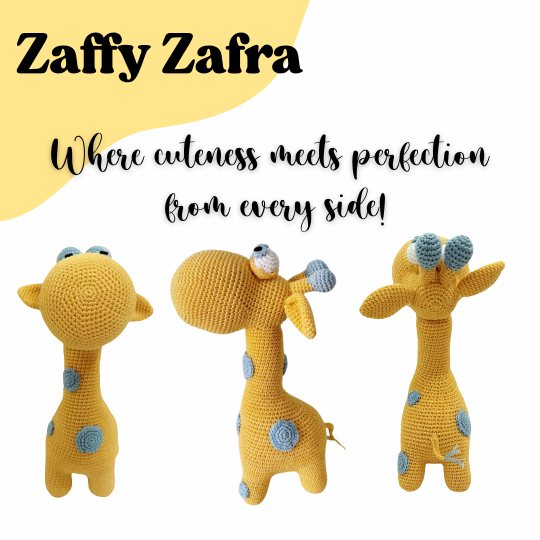 Crochet Cuteness: Zaffy Zafra Giraffe – The Perfect Huggable Friend