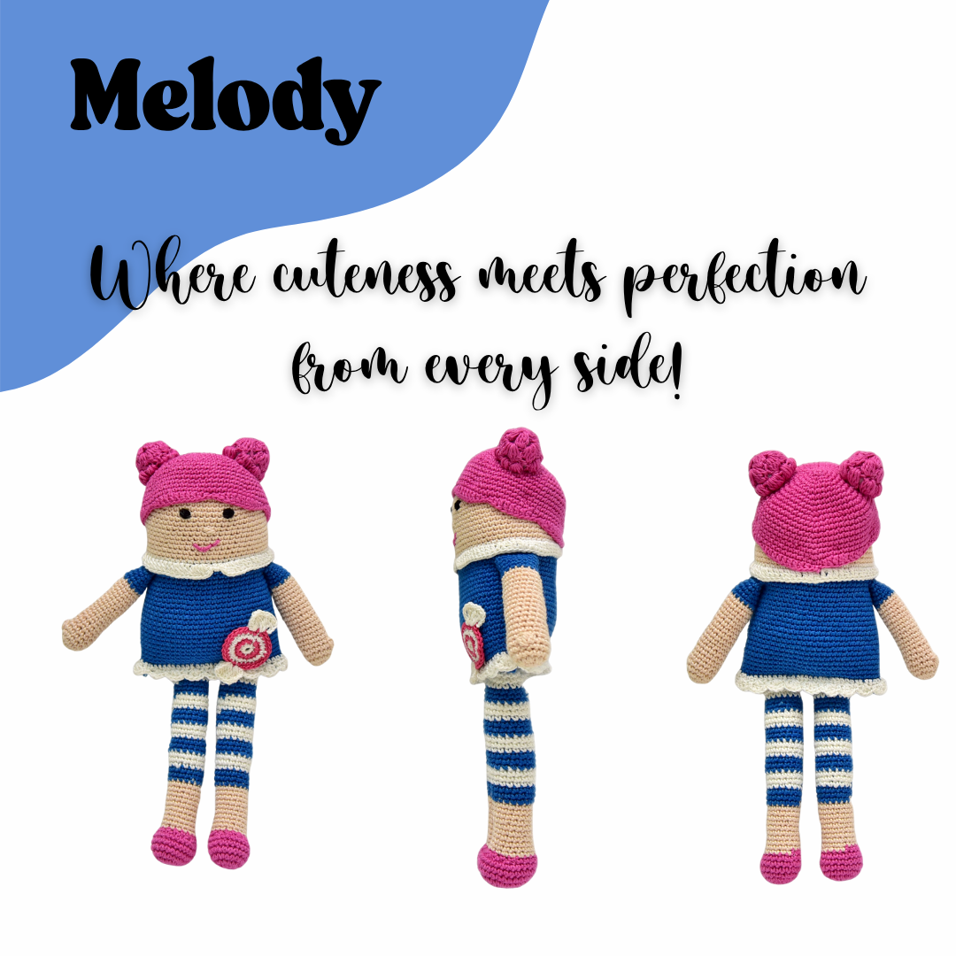 Melody the Dreamy Doll – Handcrafted Crochet Keepsake for Whimsical Hearts