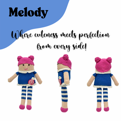 Melody the Dreamy Doll – Handcrafted Crochet Keepsake for Whimsical Hearts