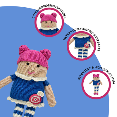 Melody the Dreamy Doll – Handcrafted Crochet Keepsake for Whimsical Hearts