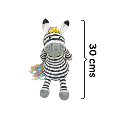 Ziggy the Zebra | Cuddly Handcrafted Crochet Plush