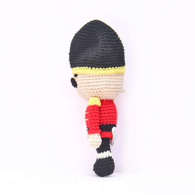 Handmade Crochet Nutcracker Soldier Doll – Festive Christmas Décor Toy