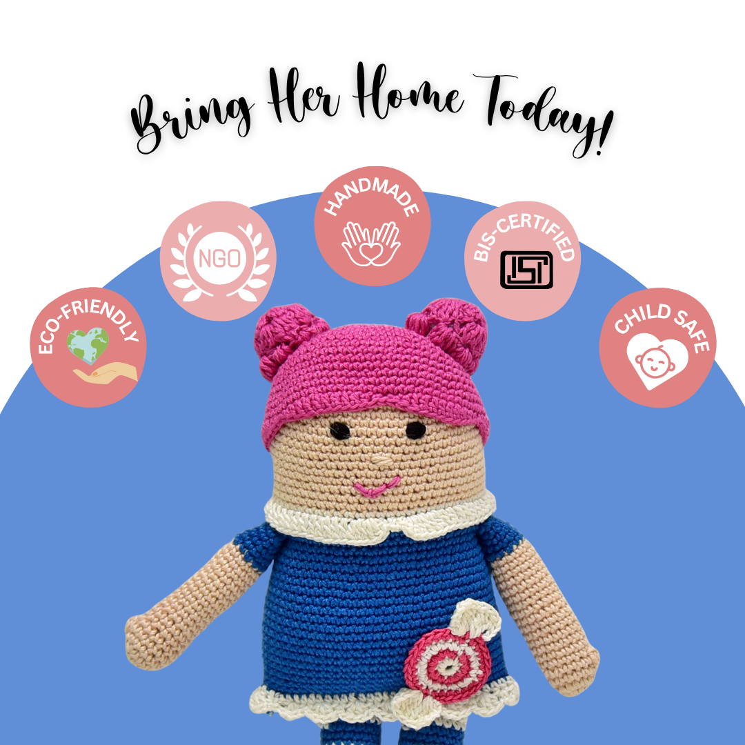 Melody the Dreamy Doll – Handcrafted Crochet Keepsake for Whimsical Hearts