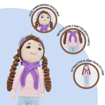 Sweety – The Crochet Darling | Ethically Made Handmade Doll for Kids & Collectors
