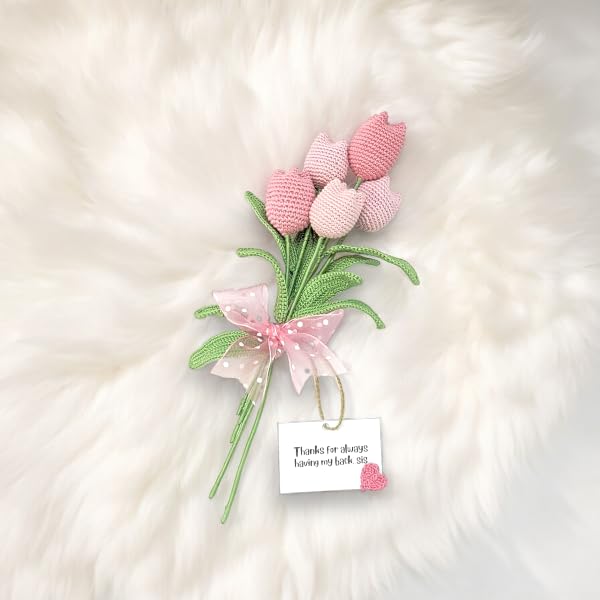 Celebrate Sister's Day with Crocheted Pink Tulips