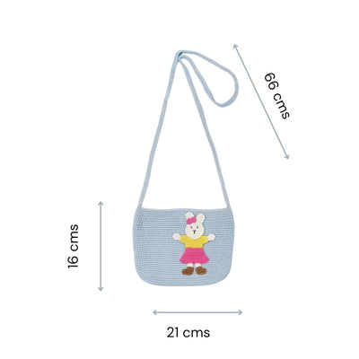 Adorable Handmade Blue Bunny Purse for Little Fashionistas