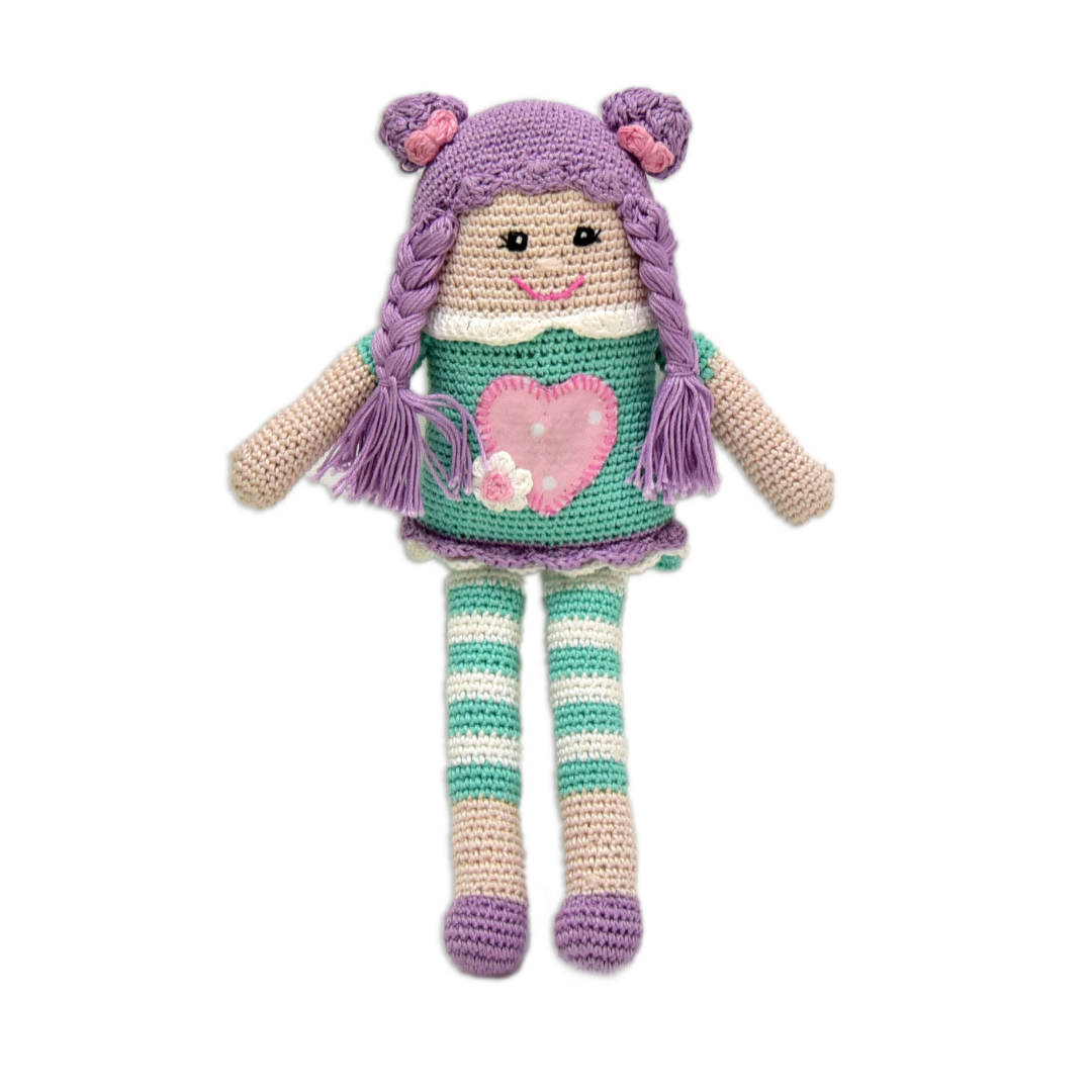 Purple Pie Handmade Crocheted Doll – Soft & Safe Toy | Unique Gift for Kids