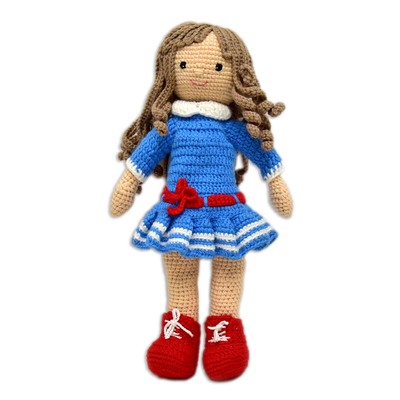 Zaara the Doll – Handcrafted Crocheted Doll with Artistic Detail & Charm | Perfect Gift for Kids