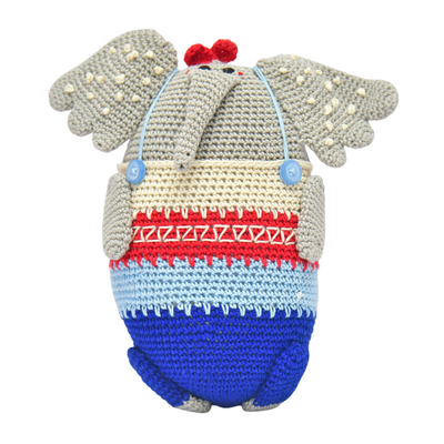 Manny the Elephant | Artisan-Crafted Crochet Plush | A Soft Tale of Love & Whimsy