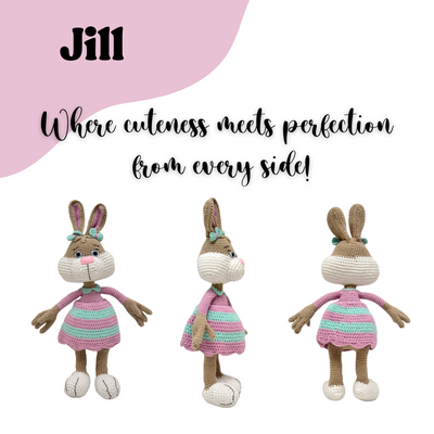 Jill the Bunny – Adorable Handmade Crocheted Plush Toy