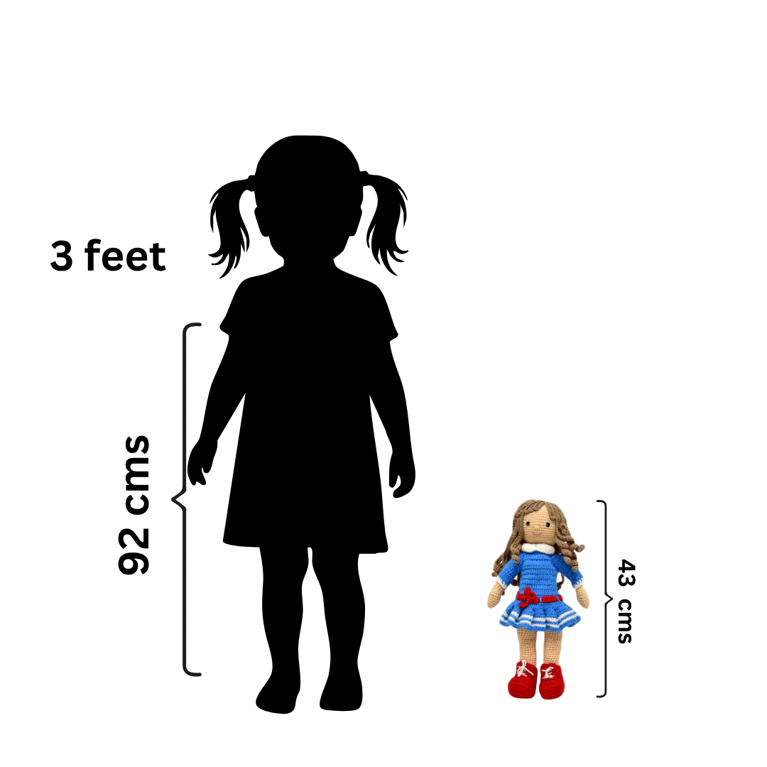 Zaara the Doll – Handcrafted Crocheted Doll with Artistic Detail & Charm | Perfect Gift for Kids