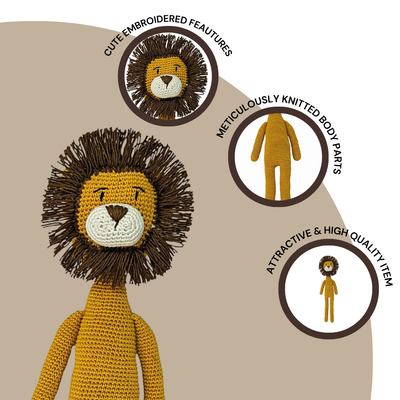 Hugo the Lion – Lovingly Handcrafted Crochet Cuddle King
