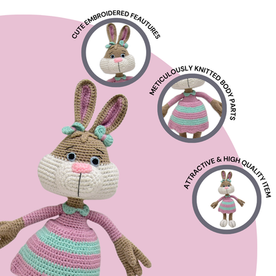 Jill the Bunny – Adorable Handmade Crocheted Plush Toy