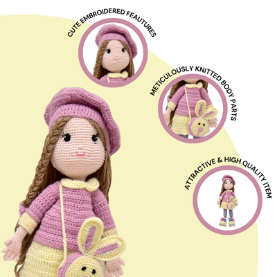Rasberina the Doll – Limited Edition Handmade Crochet Keepsake