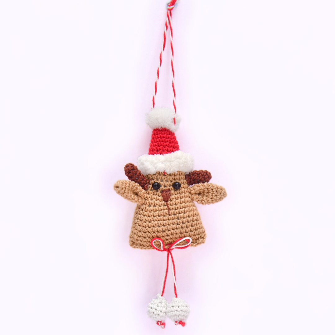 Adorable Crochet Reindeer Ornament – Hang & Celebrate