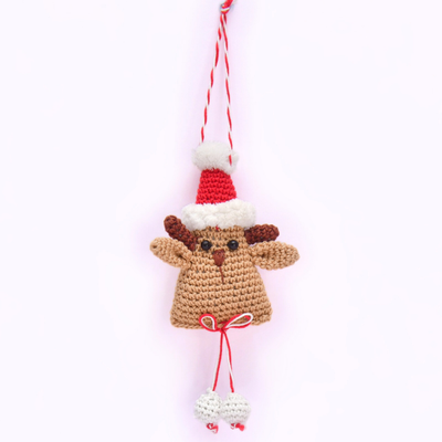 Adorable Crochet Reindeer Ornament – Hang & Celebrate
