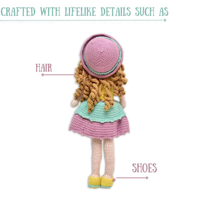 Cecilia Crocheted Doll- Handcrafted with Love & Care