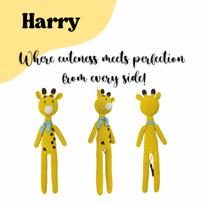 Harry the Giraffe – Handmade Crochet Toy for Cuddles & Play