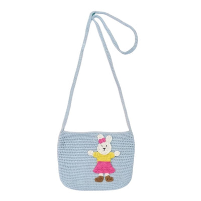 Adorable Handmade Blue Bunny Purse for Little Fashionistas