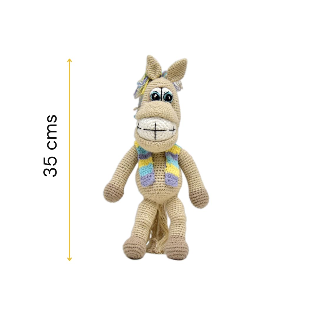 Soft & Cuddly Crocheted Horse – Goofy the Handmade Toy