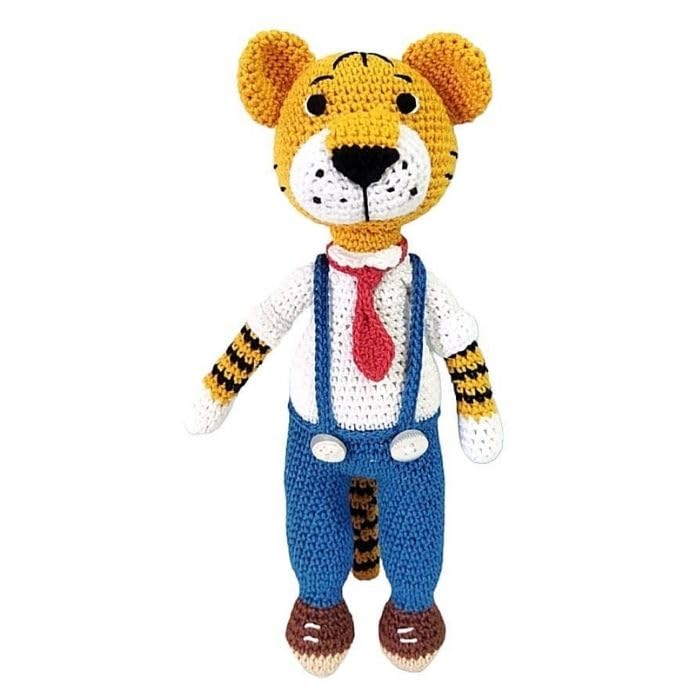 Cuddly Handmade Rocky Tiger – Crocheted Soft Toy for All Ages