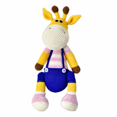 Naughty Giraffe | Handmade Crochet Soft Toy | Adorably Unique Gift for Kids & Collectors