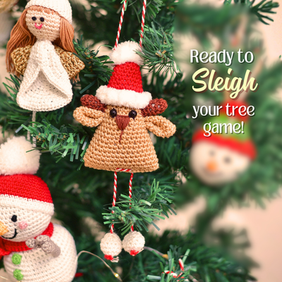 Adorable Crochet Reindeer Ornament – Hang & Celebrate