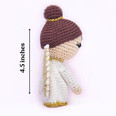 Heavenly Crochet Angel Doll Ornament – Handcrafted Christmas Tree Décor