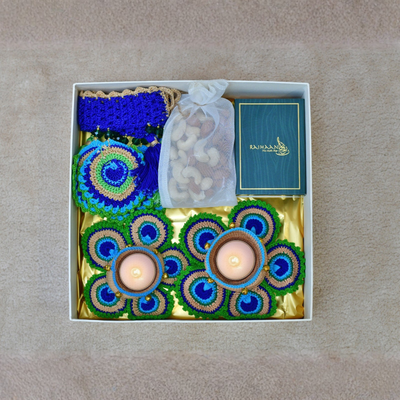 Festival of Lights Gift Box – Luxury Handmade Diyas & Decorations