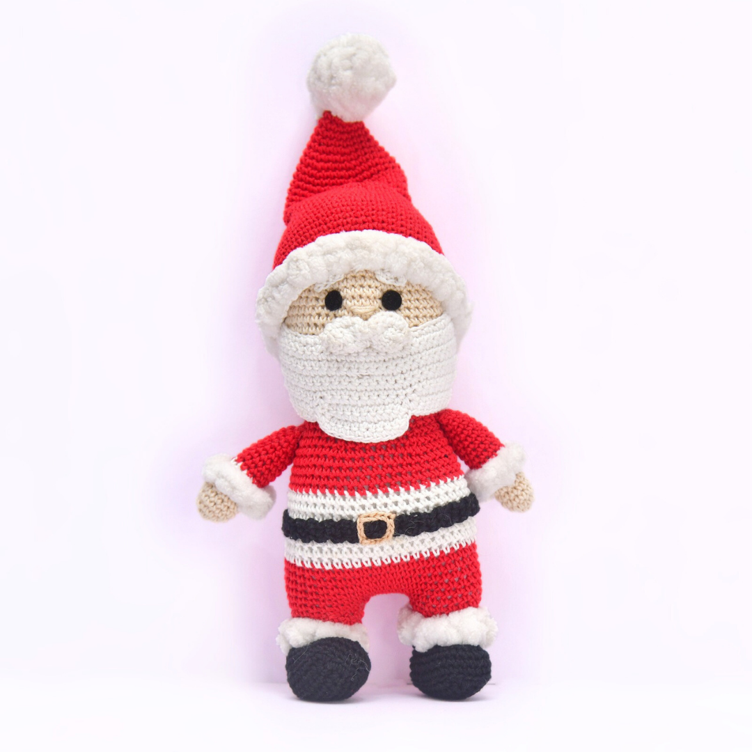Jolly Crochet Santa Soft Toy – Handcrafted Holiday Gift & Décor