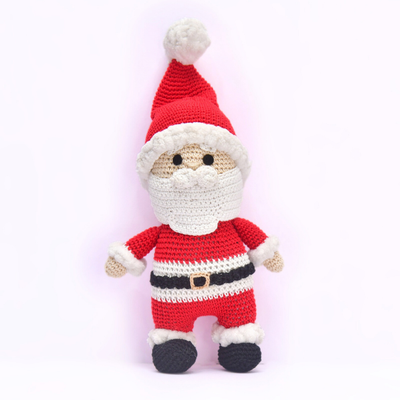 Jolly Crochet Santa Soft Toy – Handcrafted Holiday Gift & Décor