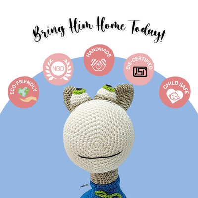 Dandy Deor the Donkey – Handcrafted Crochet Cutie for Snuggles & Smiles