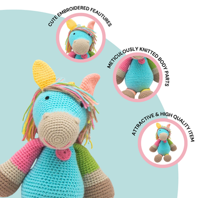 Scout the Horse - Handmade Crocheted Soft Toy | Kids’ Favorite Gift