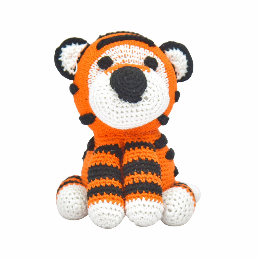 Tiger Tot – The Playful Crochet Tiger Cub | Artisanal Soft Toy Made with Love