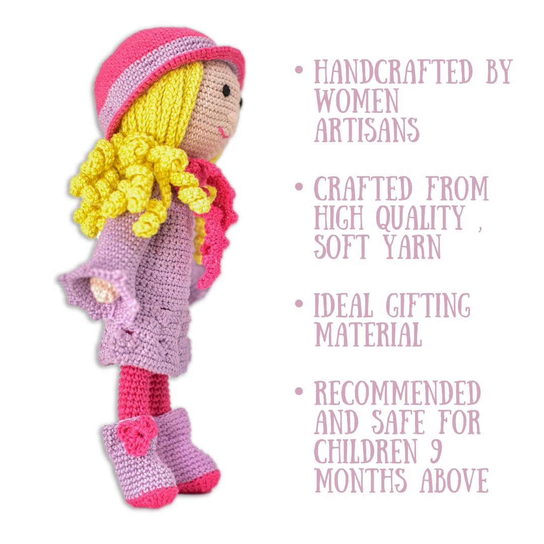 Unique Handmade Spectacular Charm Crochet Doll – Collectible