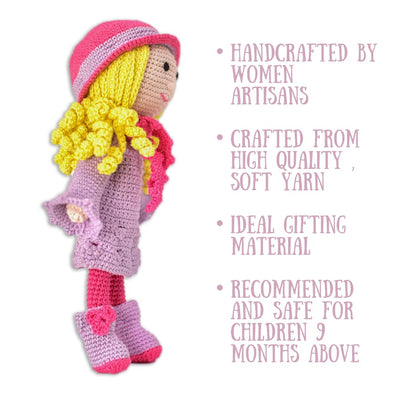 Unique Handmade Spectacular Charm Crochet Doll – Collectible