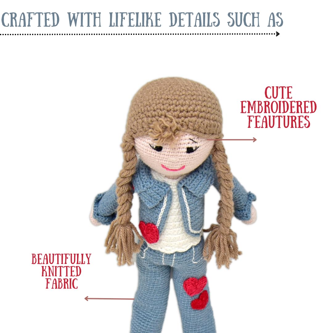 Delightful Helen Crocheted Doll - Handcrafted Treasures