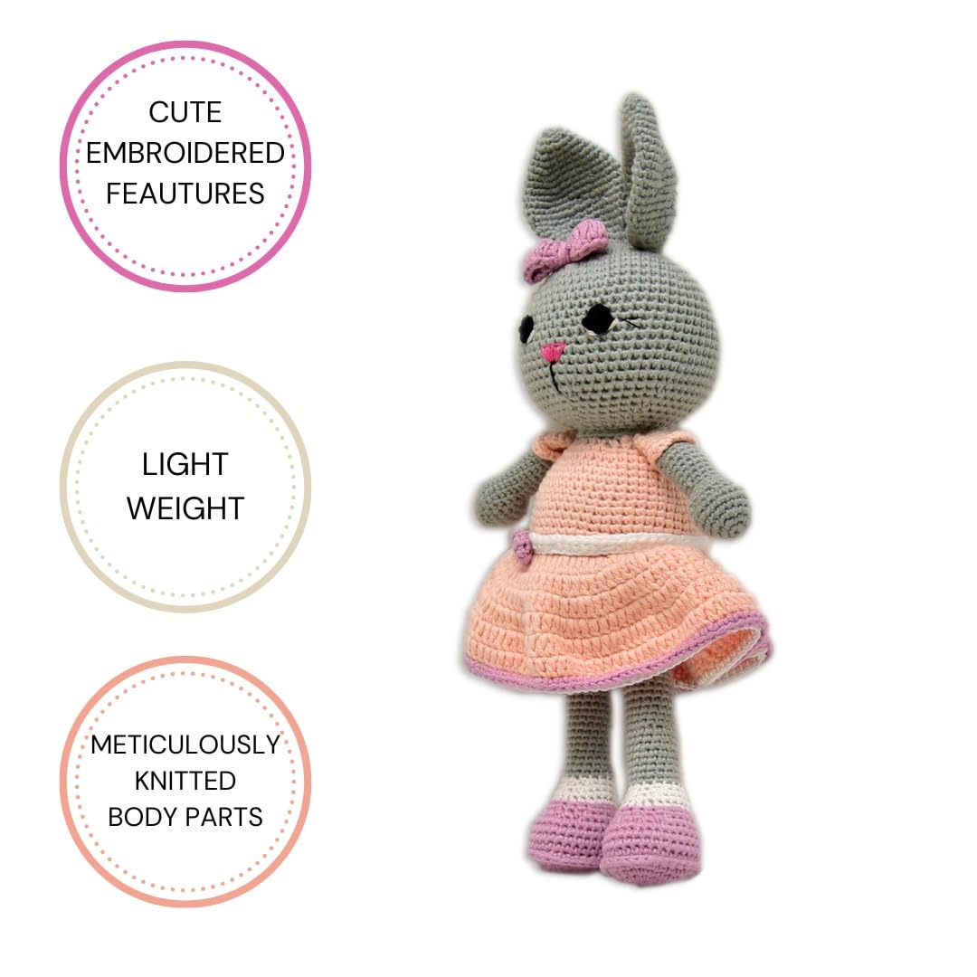 Blossom the Bunny - Cute Handmade Crocheted Soft Toy