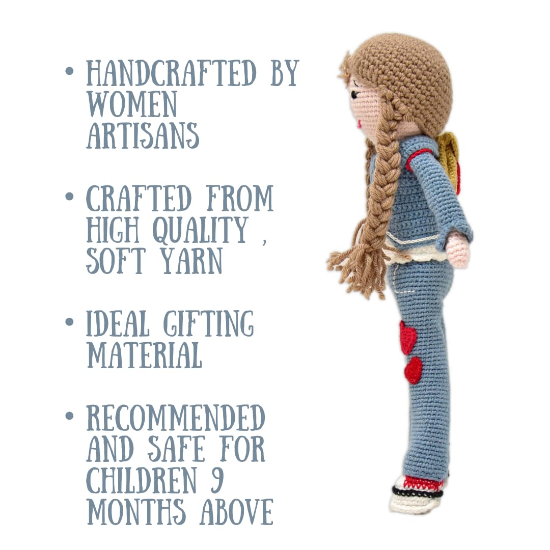 Delightful Helen Crocheted Doll - Handcrafted Treasures