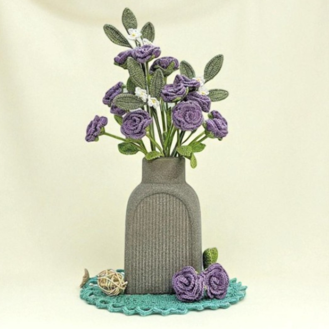 Blooming in Yarn 🌿 | Handmade Crochet Shrub Roses 🌸 | Eco-Chic Floral Décor
