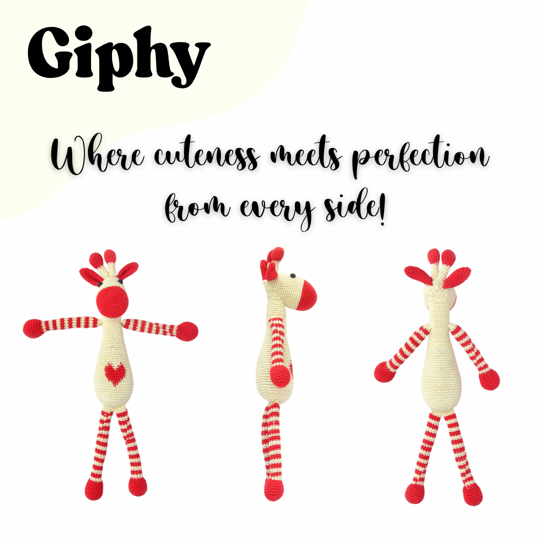 Giphy the Giraffe | Handcrafted Crochet Toy | Soft & Adorable Companion for Kids