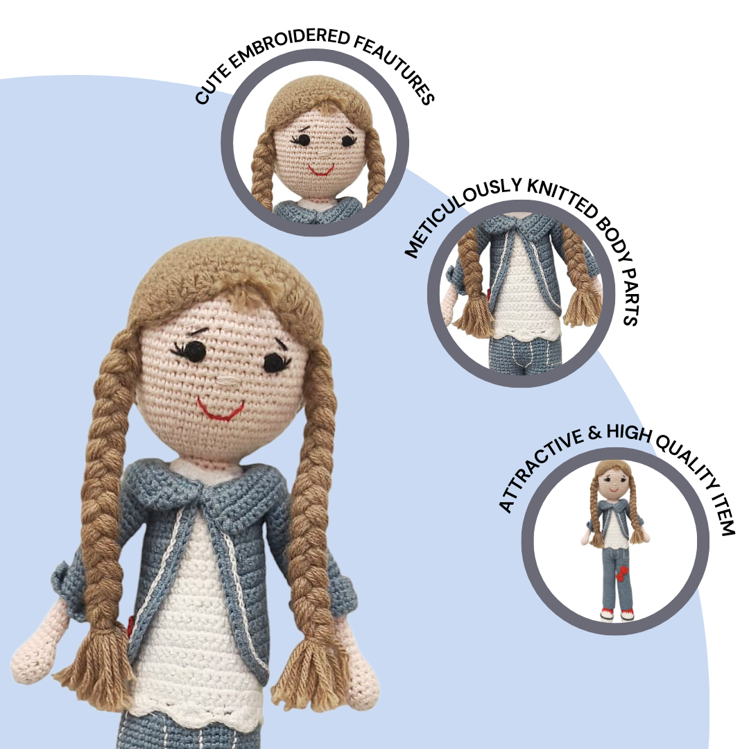 Delightful Helen Crocheted Doll – Handcrafted Treasured Toy