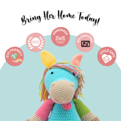 Scout the Horse - Handmade Crocheted Soft Toy | Kids’ Favorite Gift