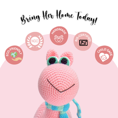 Handcrafted Pink Camel Crochet Toy – Soft, Cute & Uniquely Adorable Plush